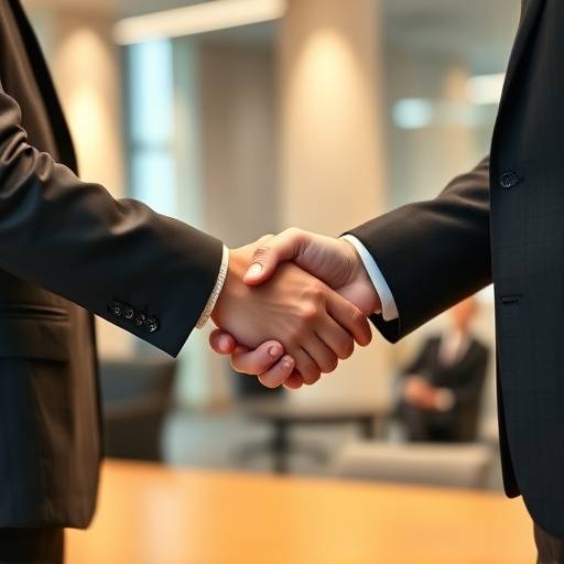 A professional shaking hands symbolizing a successful salary negotiation.