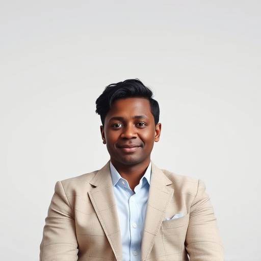 Image of a person confidently participating in a mock interview session.